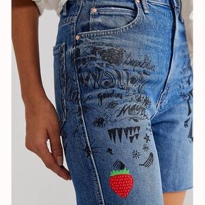 Mother high waisted smokin fray short size 30 NWT